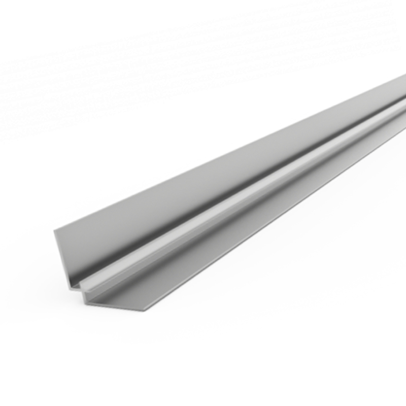 Silbernes L-förmiges Aluminiumprofil, robust und vielseitig einsetzbar