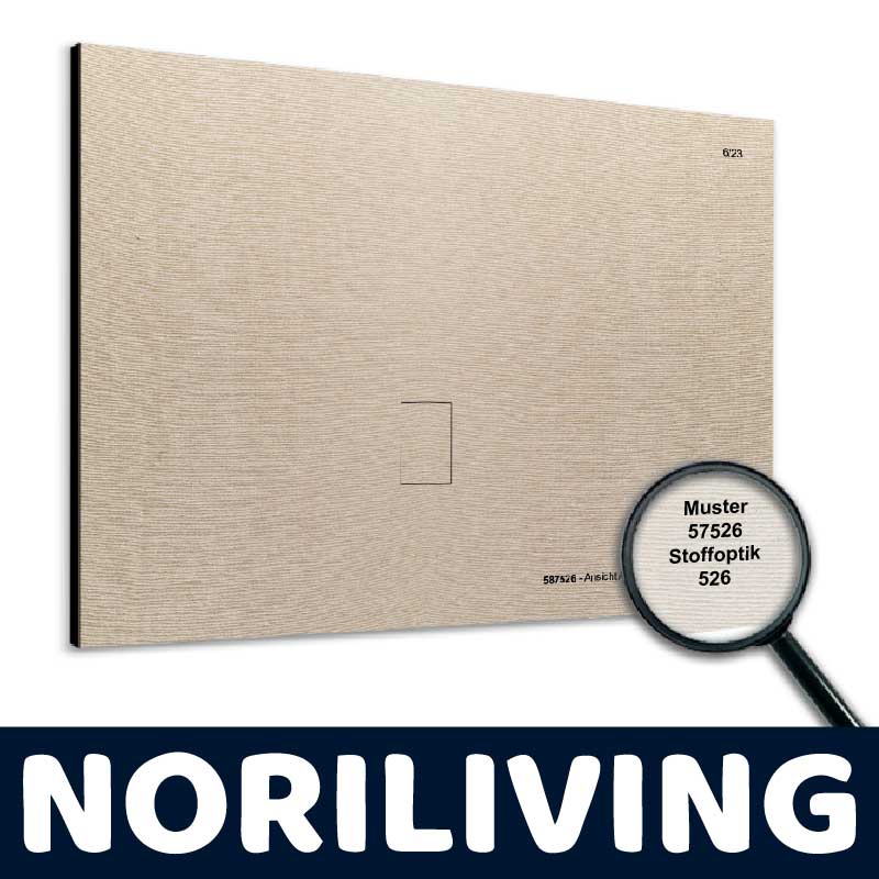 Musterplatte in Stoffoptik mit der Nummer 57526 von Noriliving, beige Textur